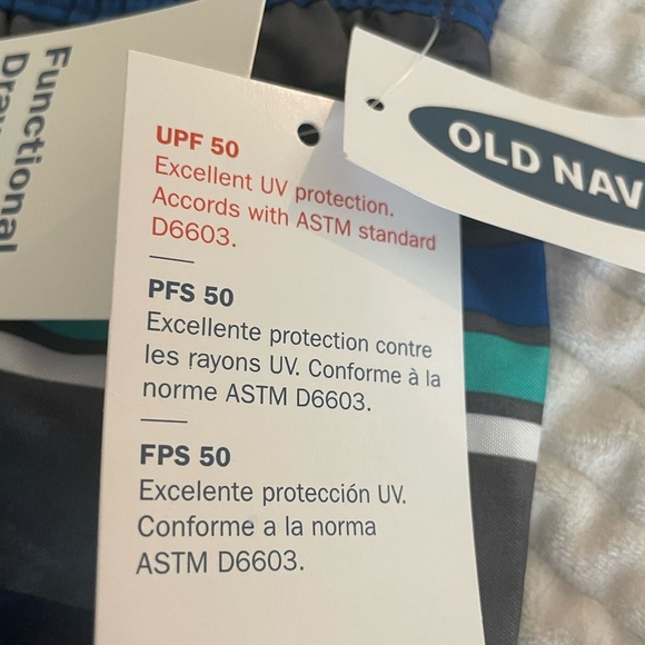 OLD NAVY BABY BOY STRIPED SWIM TRUNKS SIZE 18/24 MONTHS NWT - Picture 5 of 5